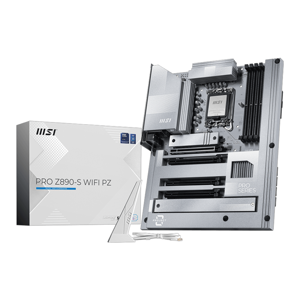 MSI PRO Z890-S WIFI PZ 8800MHz OC DDR5 Soket 1851 M.2 HDMI DP Thunderbolt 4 ATX Anakart görsel 1