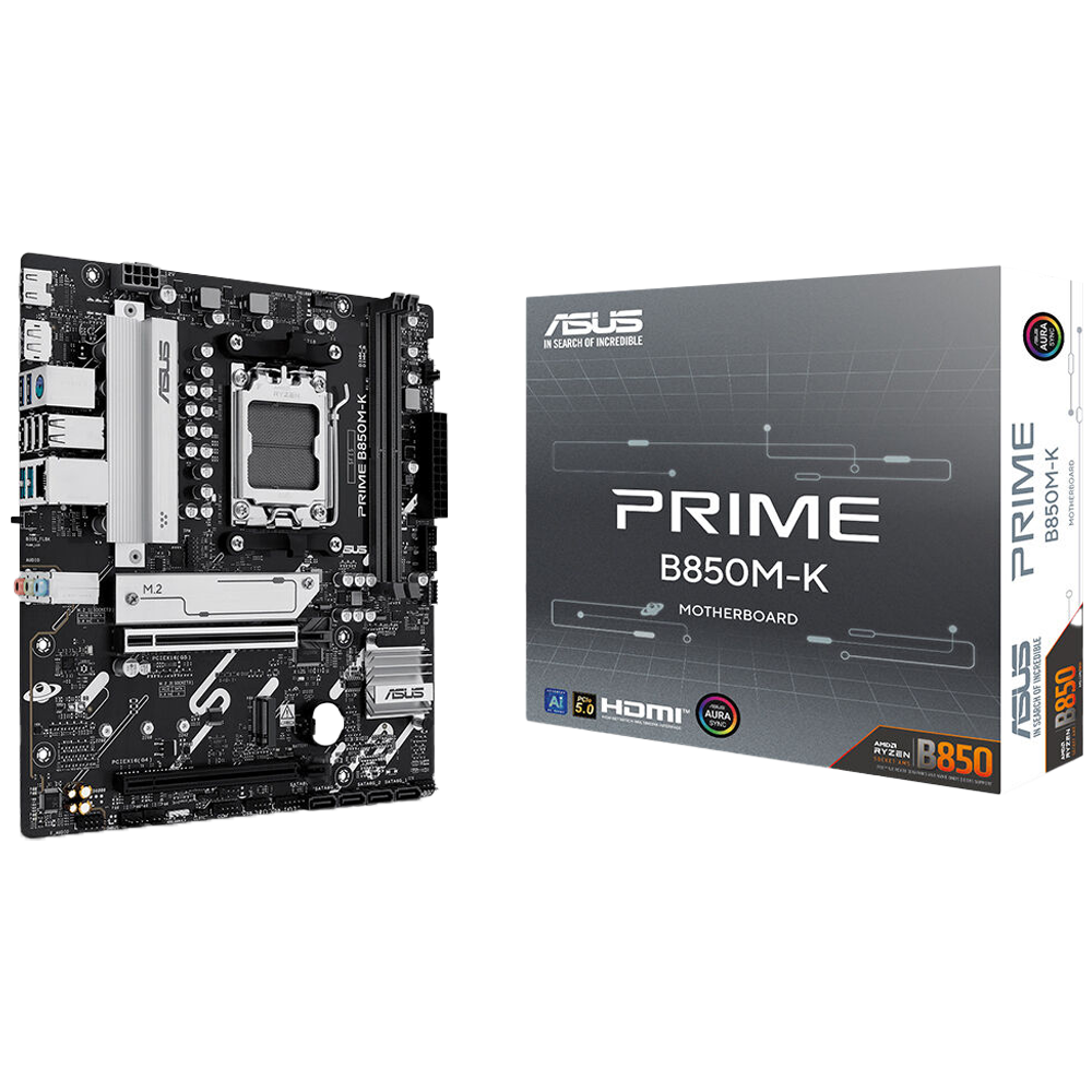 ASUS PRIME B850M-K 8200MHz DDR5 Soket AM5 M.2 HDMI DP mATX Anakart