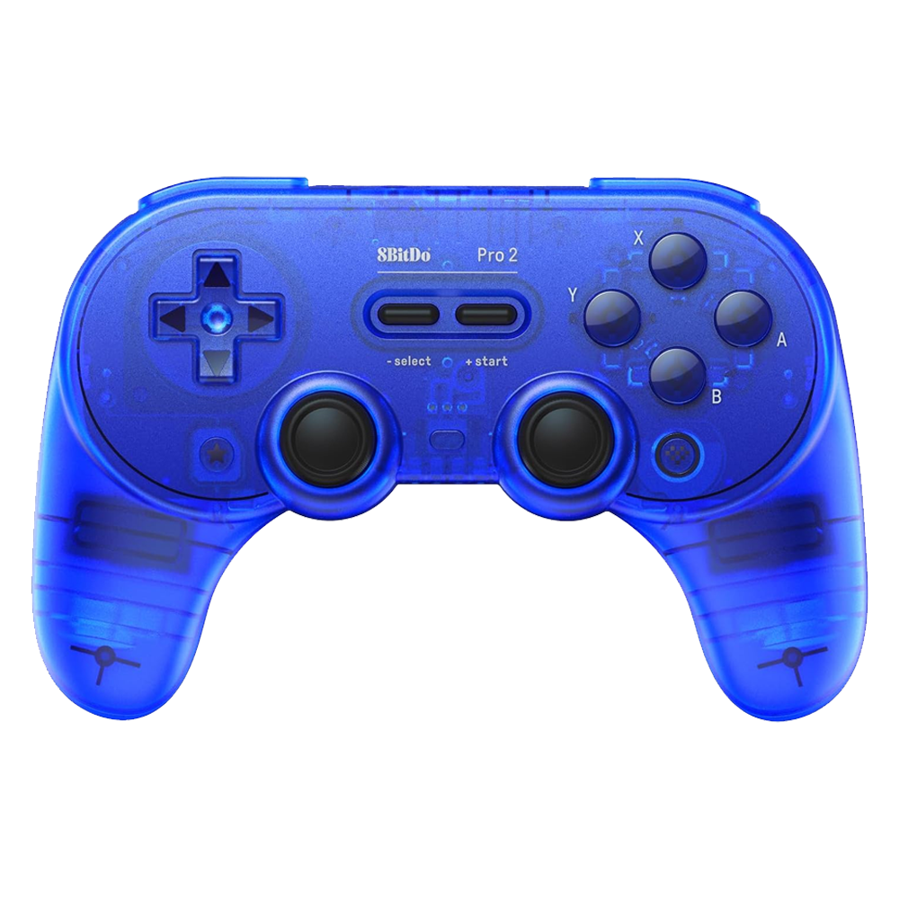 8BitDo Pro 2  Hall Efect Kablosuz Transparan Mavi Gamepad