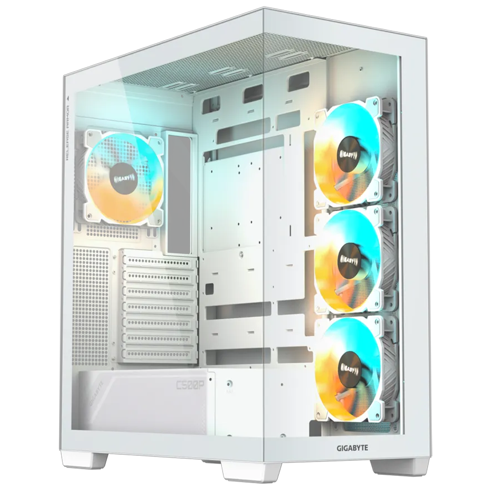 GIGABYTE C500 PANORAMIC STEALTH ICE USB 3.0 USB-C ATX Mid Tower Bilgisayar Kasası