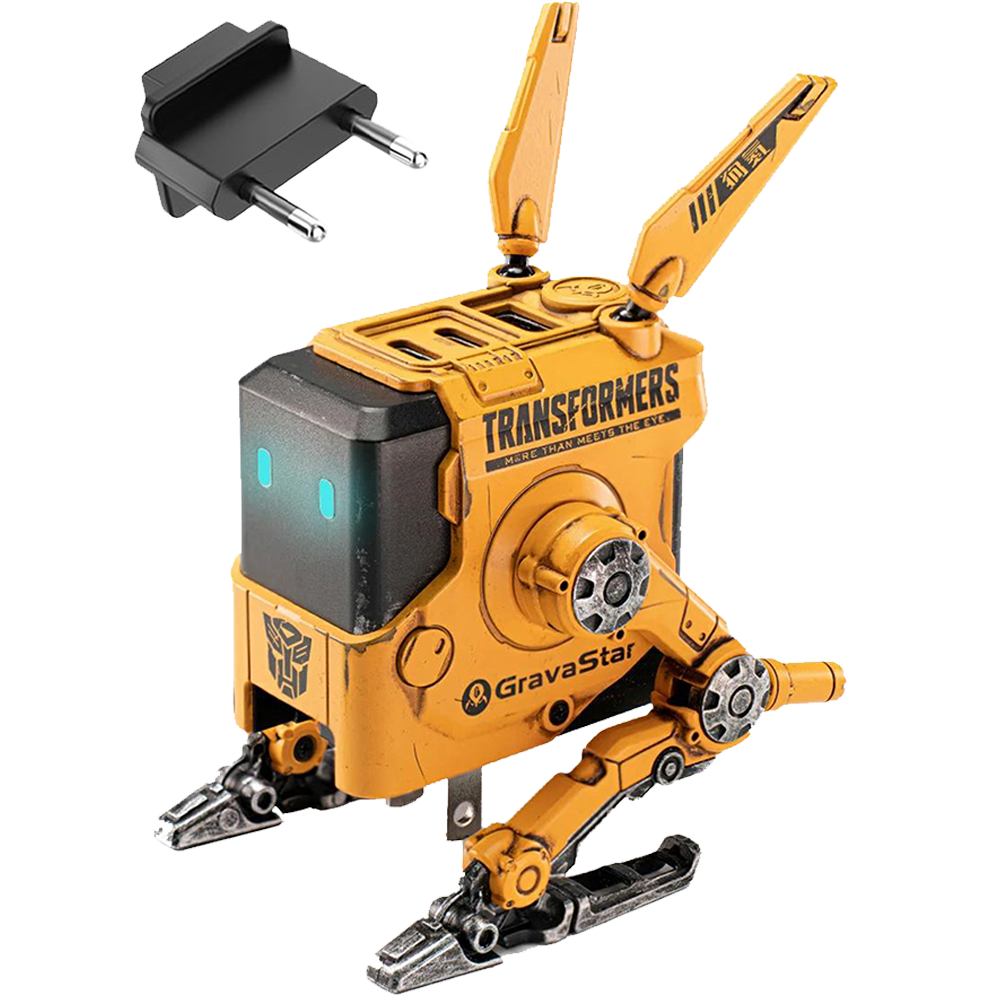 GravaStar Alpha65 Robot Figürlü 65W Sarı Hızlı Şarj Adaptörü