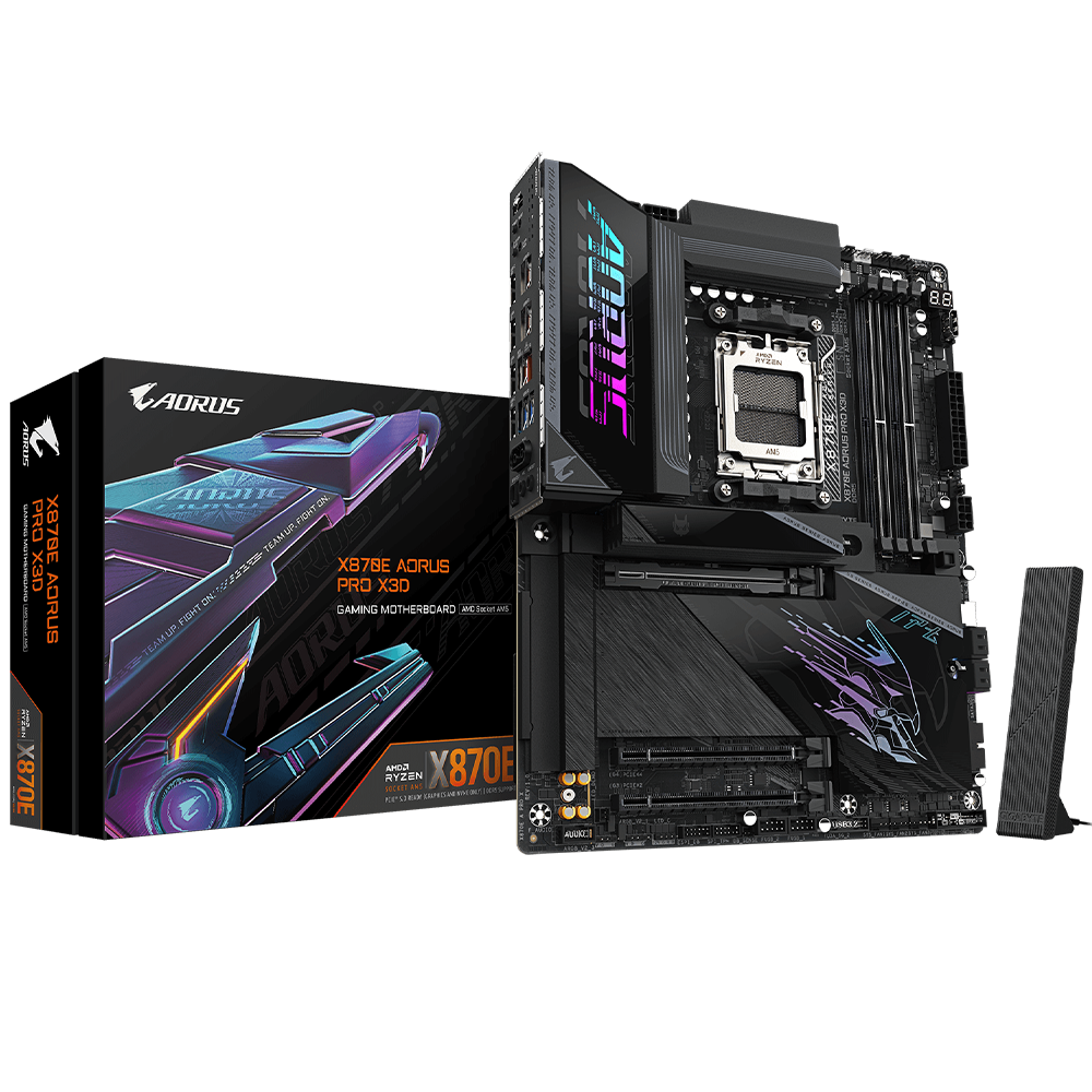 GIGABYTE X870E AORUS PRO X3D 9000MHz(OC) DDR5 Soket AM5 M.2 HDMI ATX Anakart