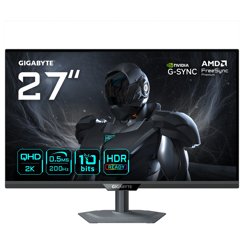 GIGABYTE G27Q20 27" 210Hz(OC) 0.5ms HDMI DP G-Sync Pivot HDR10 QHD SS IPS Gaming Monitör