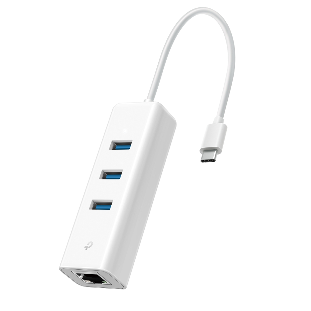TP-LINK UE330C USB Type-C 3 Port Hub Gigabit Ethernet Adaptör