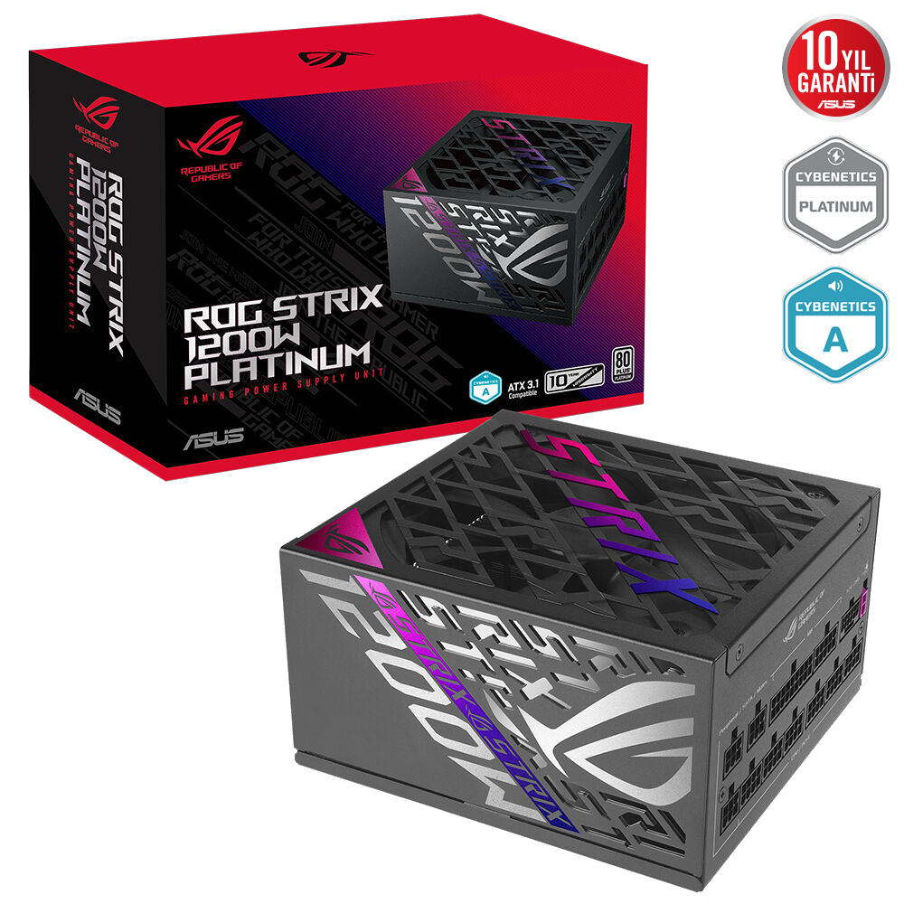 ASUS ROG STRIX 1200W 80+ Platinum ATX 3.1 Gen 5.1 Full Modüler PSU