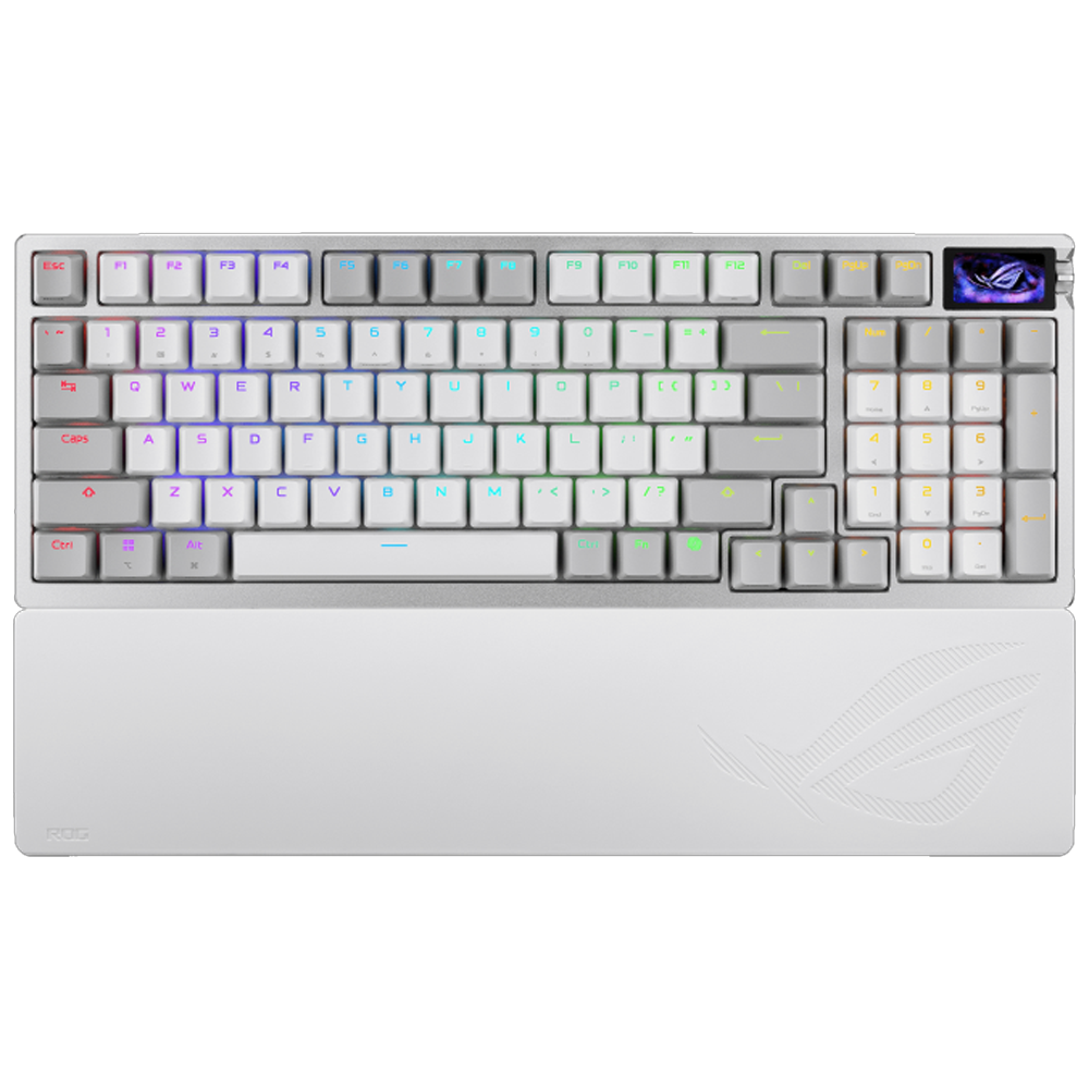 ASUS ROG AZOTH 96 HE ROG HFX V2 Manyetik Switch Kablosuz RGB Beyaz Mekanik Gaming Klavye
