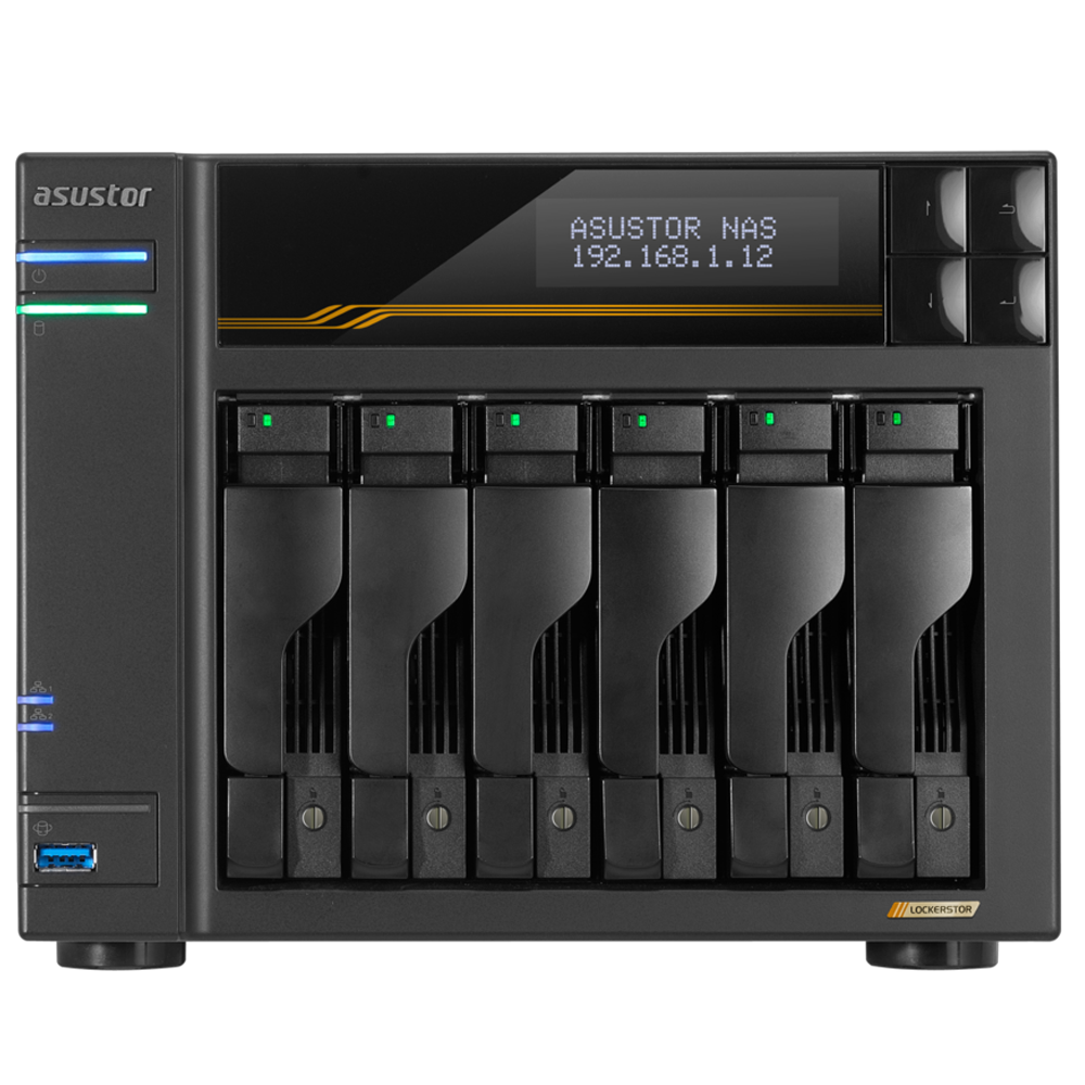 ASUSTOR LOCKERSTOR 6 Gen3 6 Yuvalı Desteği NAS Depolama Genişletici