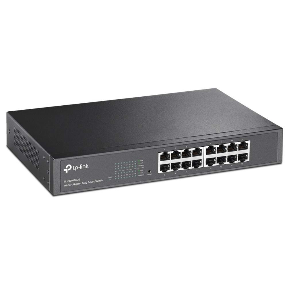 TP-LINK TL-SG1016DE 16 Port 10/100/1000 Mbps Gigabit Easy Smart Yönetilebilir Switch