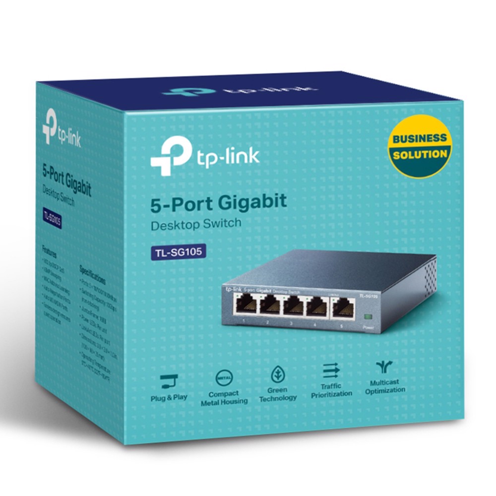 TP-LINK TL-SG105 5-Port 10/100/1000Mbps Masaüstü Switch
