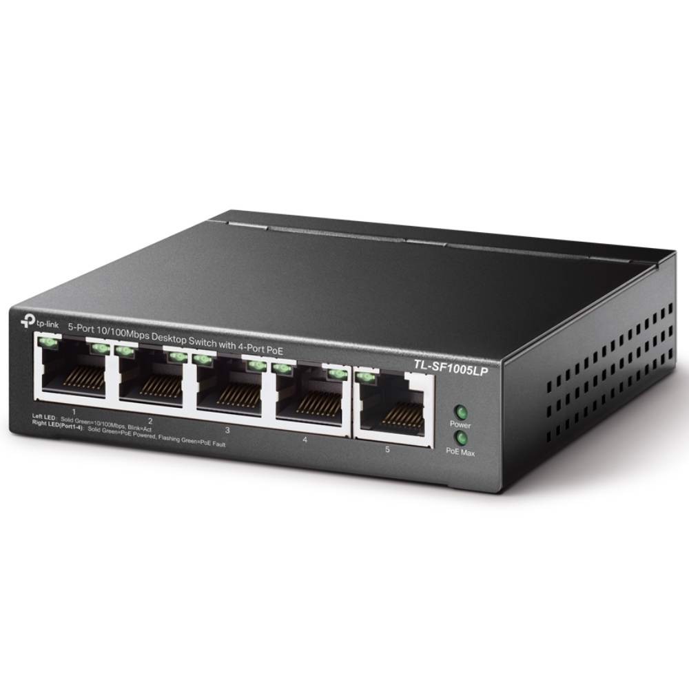 TP-LINK TL-SF1005LP 5 Port 10/100Mbps Poe Masaüstü Yönetilemez Switch