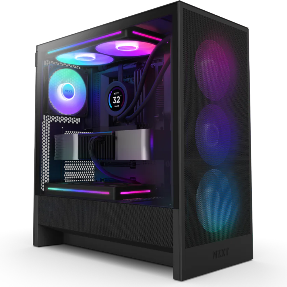 NZXT H5 Flow RGB Edition 750W 80+ Bronze ATX USB 3.2 USB-C Siyah Mid Tower Kasa
