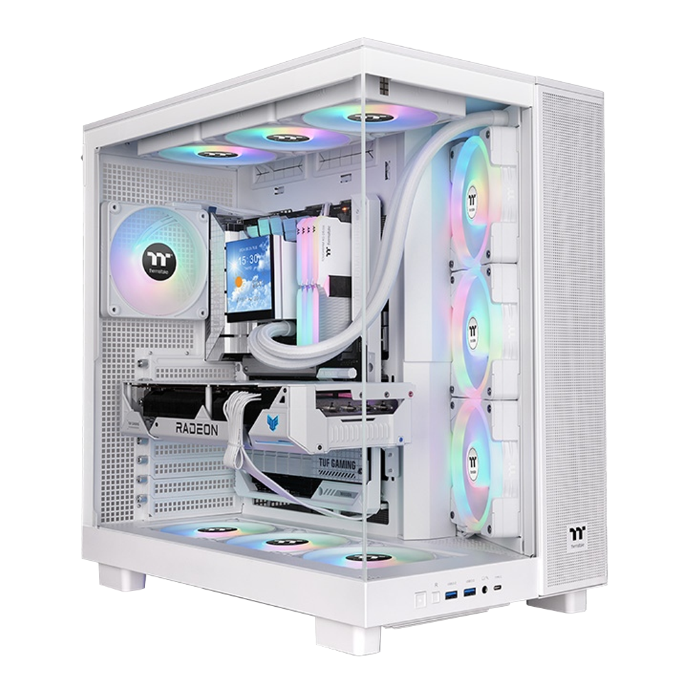 Thermaltake View 380XL Tempered Glass ARGB USB 3.2 ATX Mid Tower Beyaz Kasa