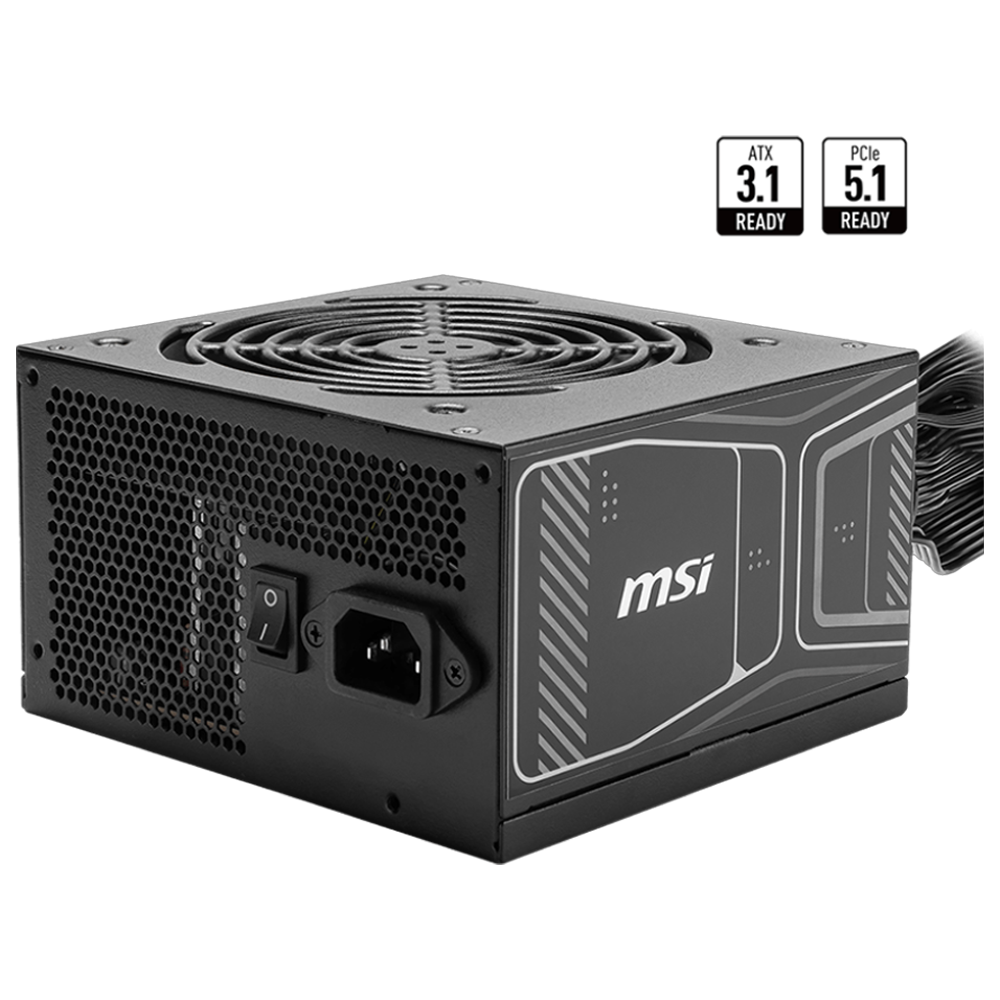 MAG A850GN 850W 80+ Gold GEN 5.1 ATX 3.1 120mm Fanlı PSU görsel 1