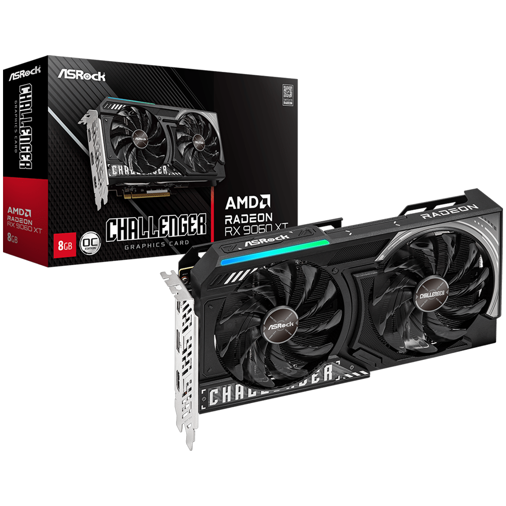 ASROCK Challenger AMD Radeon RX 9060 XT OC 8GB GDDR6 128 Bit Ekran Kartı