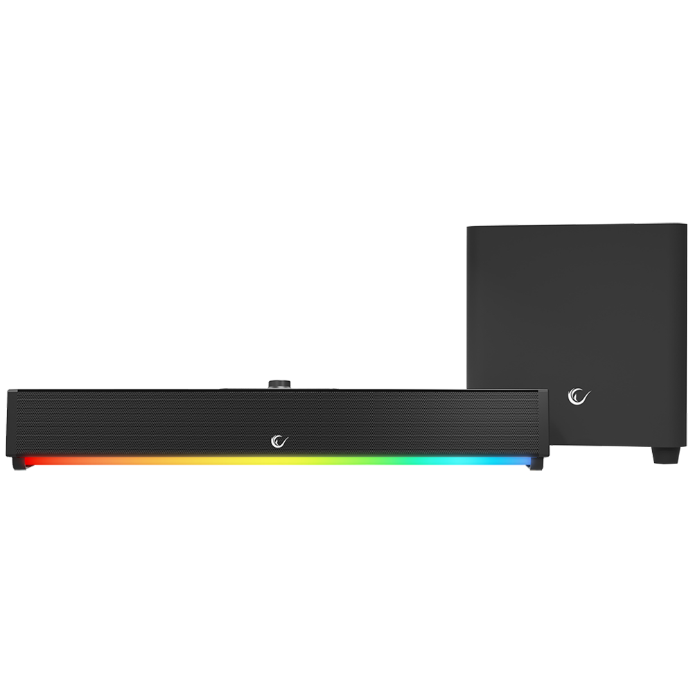 RAMPAGE RM-1 2X15W + 34W TF/BT/AUX/USB RGB Gaming Soundbar Speaker