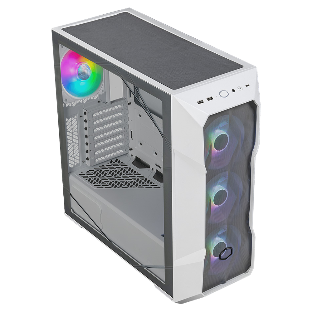 Cooler Master MasterBox TD500 850W 80+ Gold Mesh ARGB USB 3.2 Beyaz Mid Tower Kasa