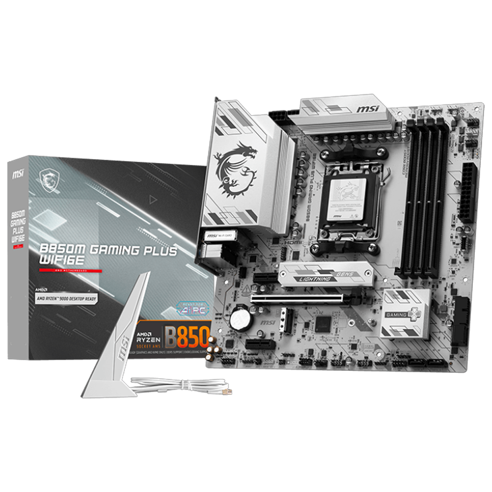 MSI B850M GAMING PLUS WIFI6E 8200MHz(OC) DDR5 Soket AM5 M.2 HDMI USB-C mATX Anakart