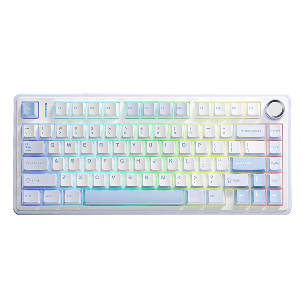 Aula F75 Nimbus V3 Switch Hot Swap Mekanik RGB TKL Buz Mavisi Kablosuz Gaming Klavye