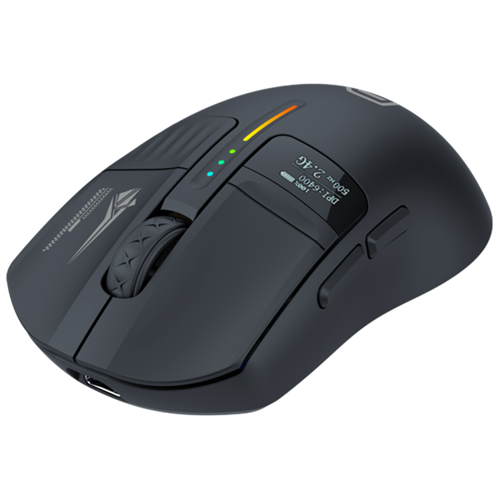 GameBooster Sway PAW3311 24000 DPI Oled Siyah Kablosuz Gaming Mouse