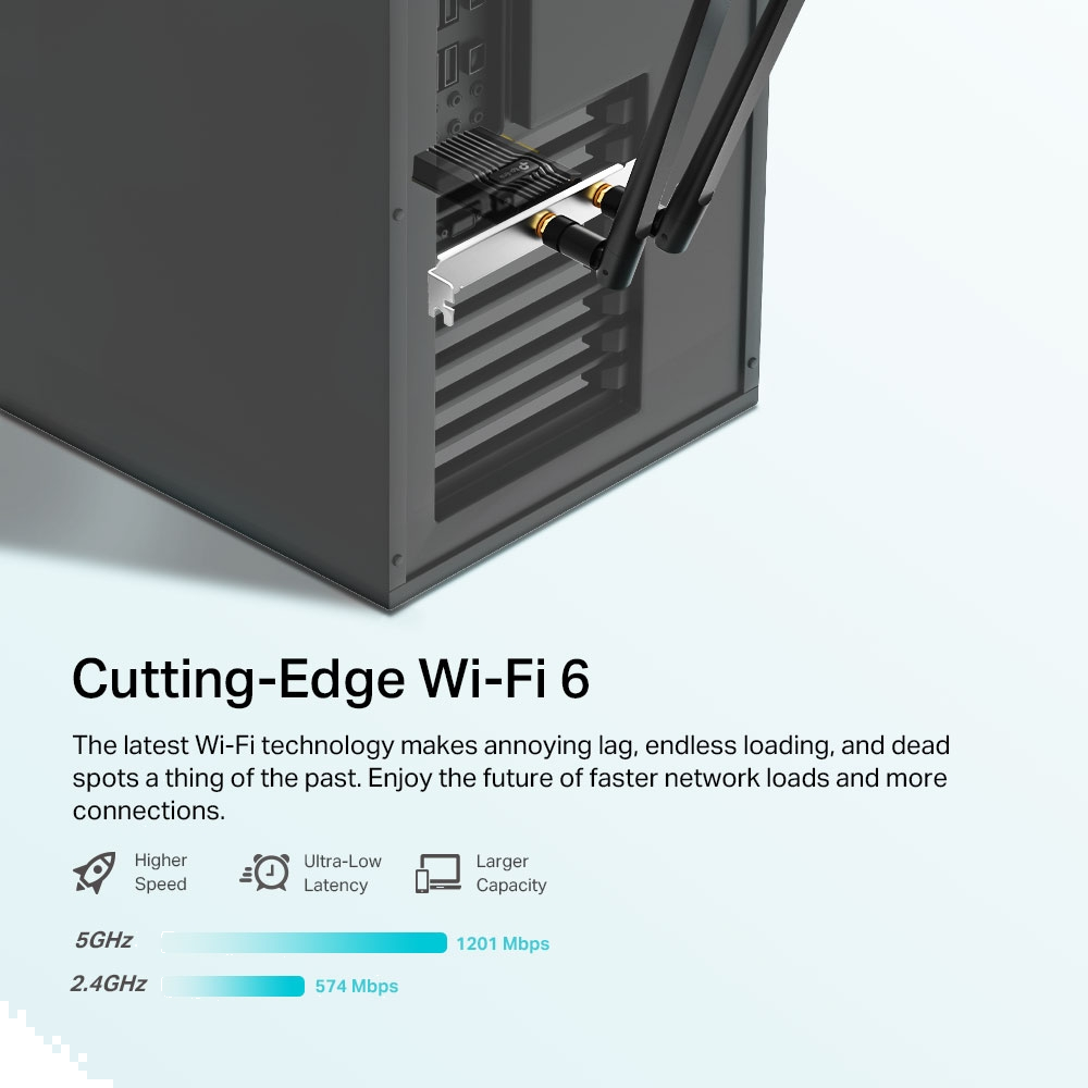 TP-LINK ARCHER TX20E AX1800 WI-FI 6 Bluetooth 5.2 PCIe Adaptör