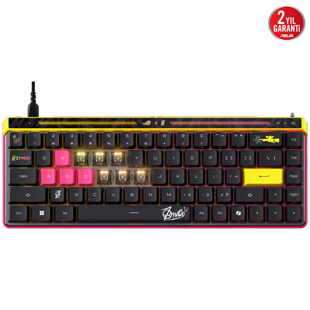 ASUS ROG FALCHION ACE HFX ZYWOO ROG HFX Manyetik Switch Kablolu RGB  Mekanik Gaming Klavye