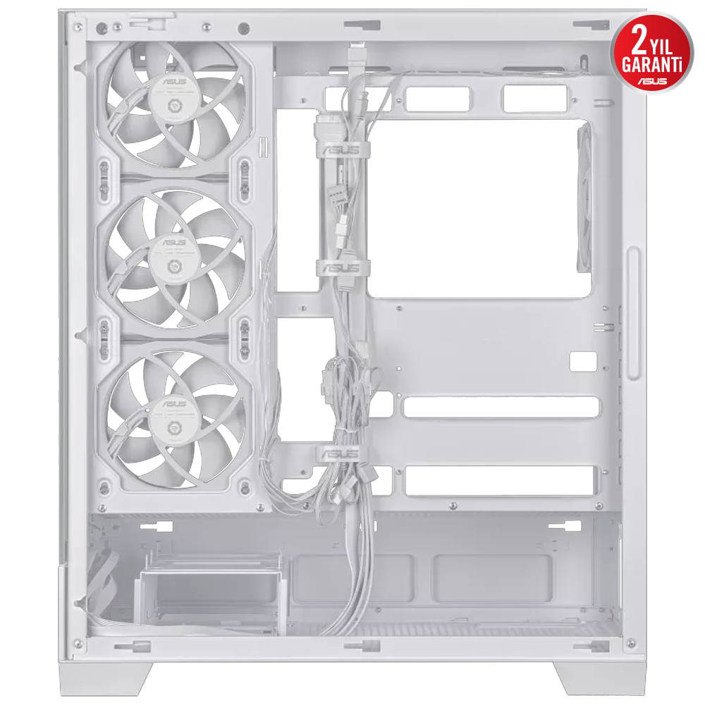ASUS A31 PLUS Tempered Glass ARGB Beyaz USB 3.2 ATX Mid Tower Kasa