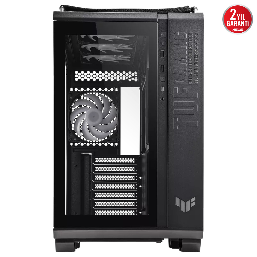 ASUS TUF GAMING GT502 PLUS Tempered Glass RGB Siyah USB 3.2 Mid Tower Kasa