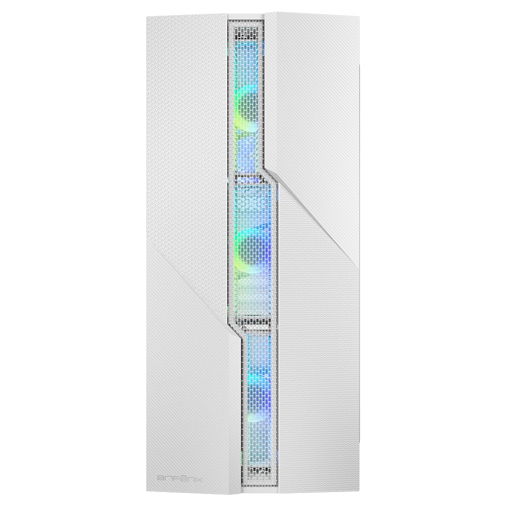 BitFenix C20 650W 80+ Beyaz PSU Tempered Glass FRGB USB 3.0 Mesh ATX Mid Tower Beyaz Kasa