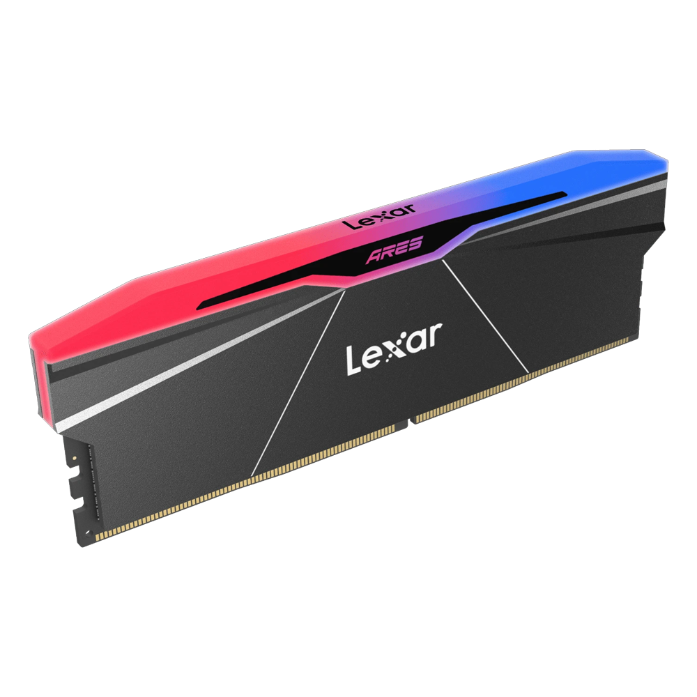 Lexar 32GB (2x16GB) ARES RGB 7600MHz CL36 XMP/ EXPO DDR5 Siyah Dual Kit Ram