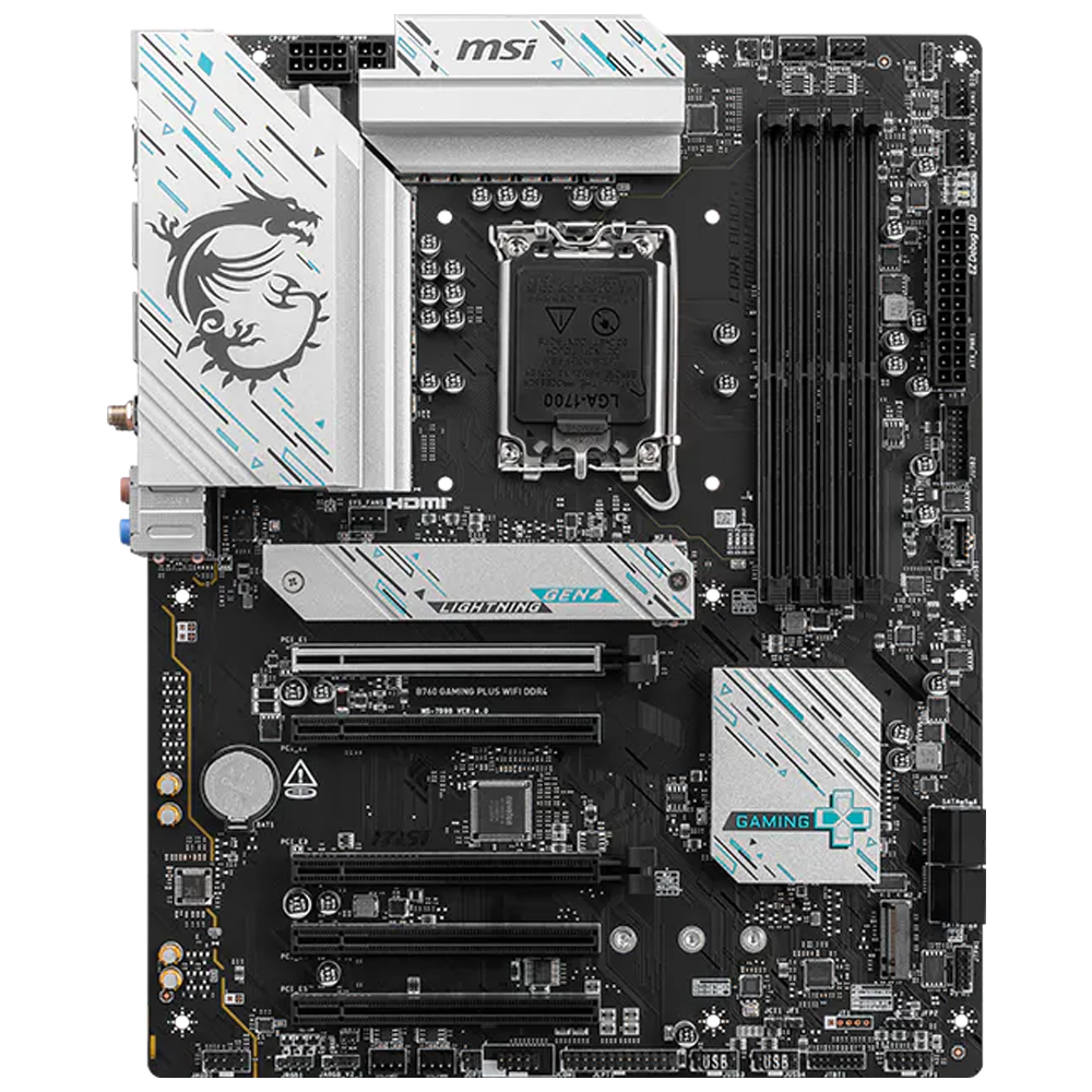 MSI B760 GAMING PLUS WIFI DDR4 5333MHz(OC) DDR4 Soket LGA 1700 M.2 HDMI DP ATX Anakart