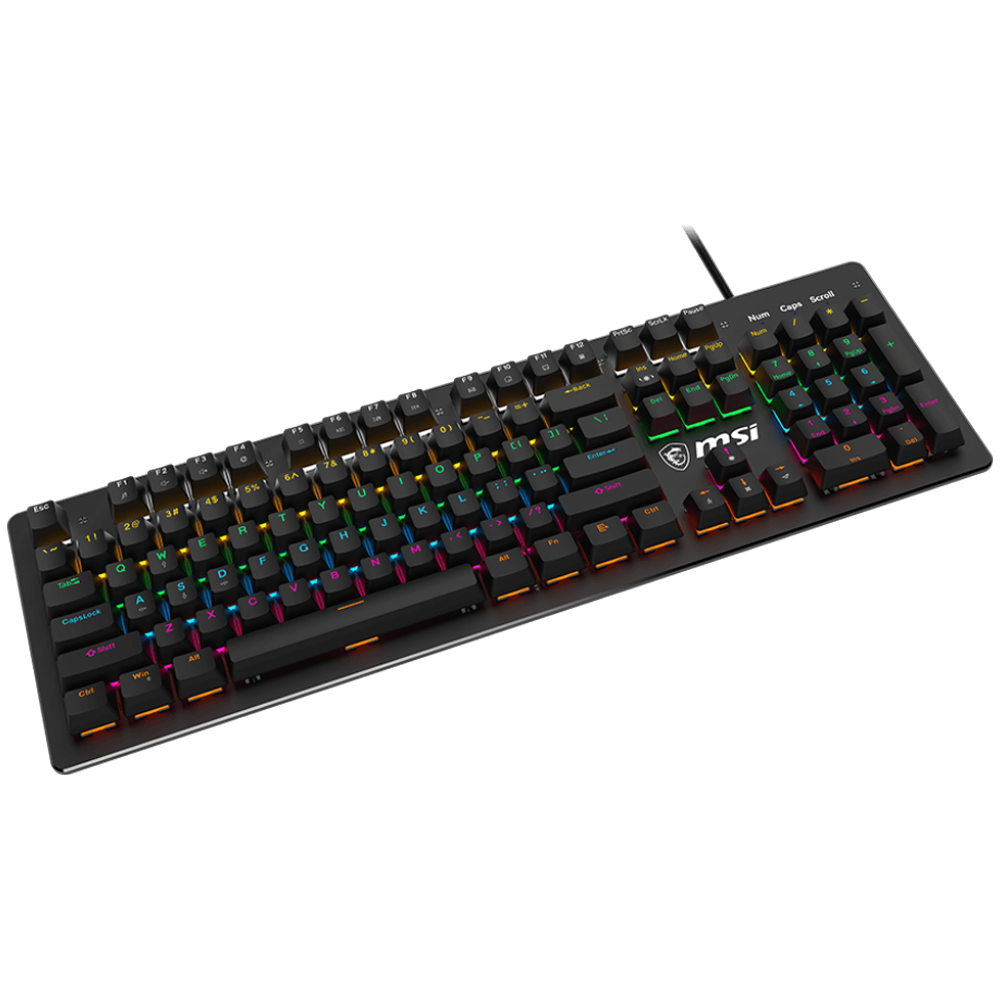 MSI FORGE GK300 Red Switch RGB Mekanik Türkçe Kablolu Gaming Klavye