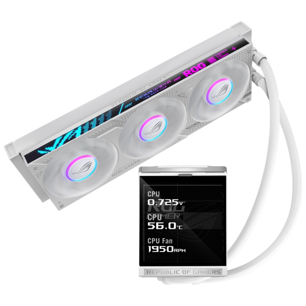 ASUS ROG STRIX LC IV 360 ARGB LCD 360mm Beyaz İşlemci Sıvı Soğutucu