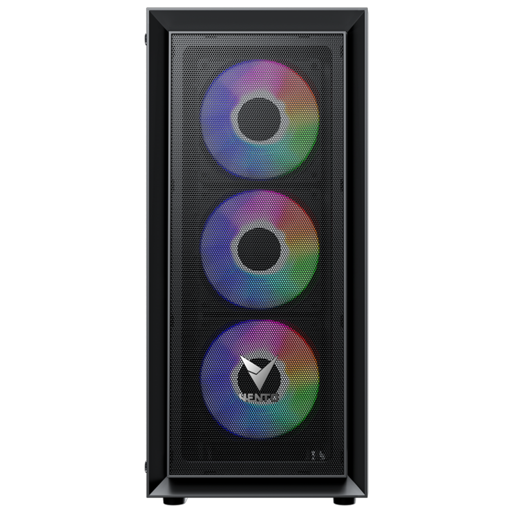 VENTO VG17F Tempered Glass USB 3.0 Mesh RGB ATX Mid Tower Kasa + FSP 550W PSU