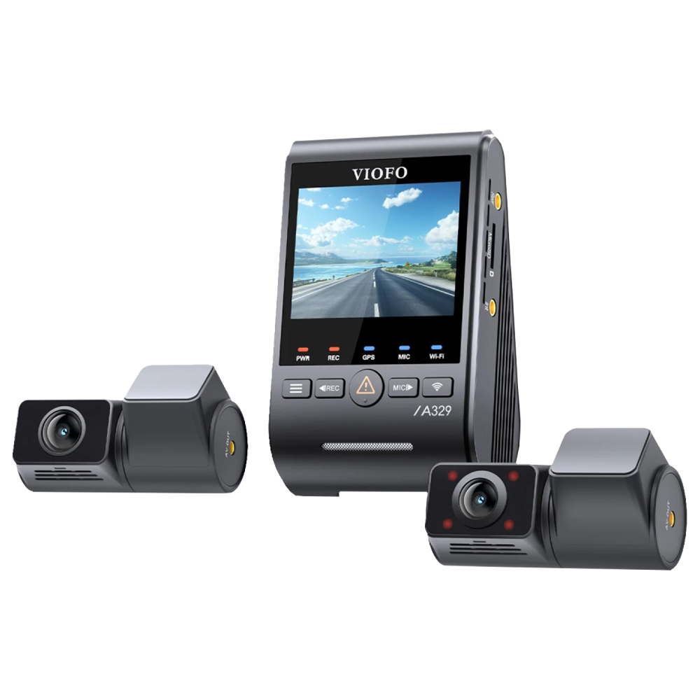 VIOFO A329S 4K 2K  3 Kameralı HDR Sony Starvis 2 Sensörlü SSD Destekli Wİ-Fi GPS'li Araç Kamerası