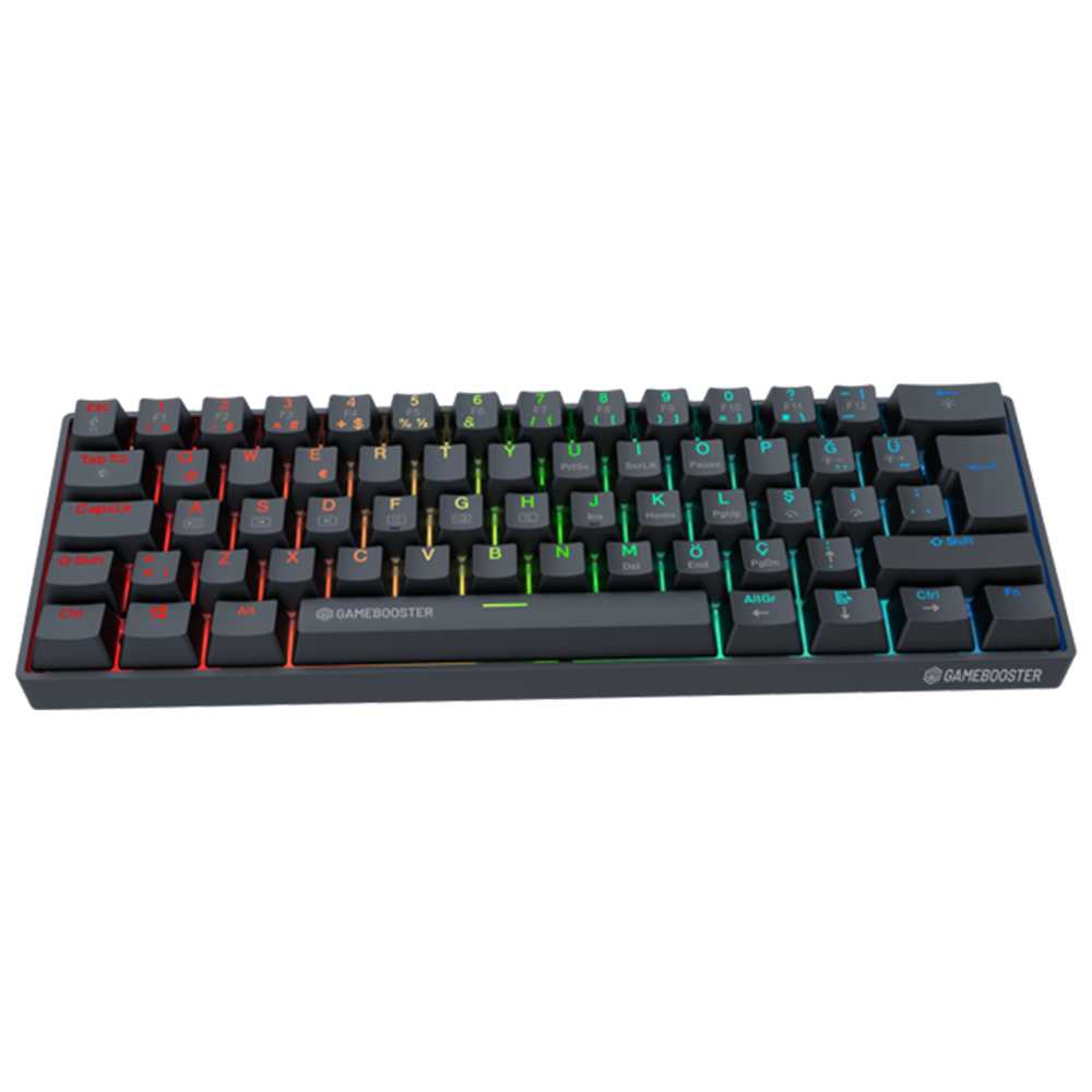GameBooster Syma Blue Switch RGB Siyah Mekanik Kablolu Gaming Klavye