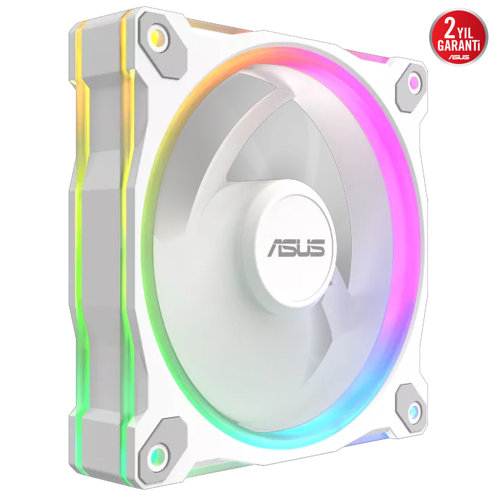 ASUS PRIME MR120 Reverse ARGB  120mm Beyaz Üçlü Kasa Fanı
