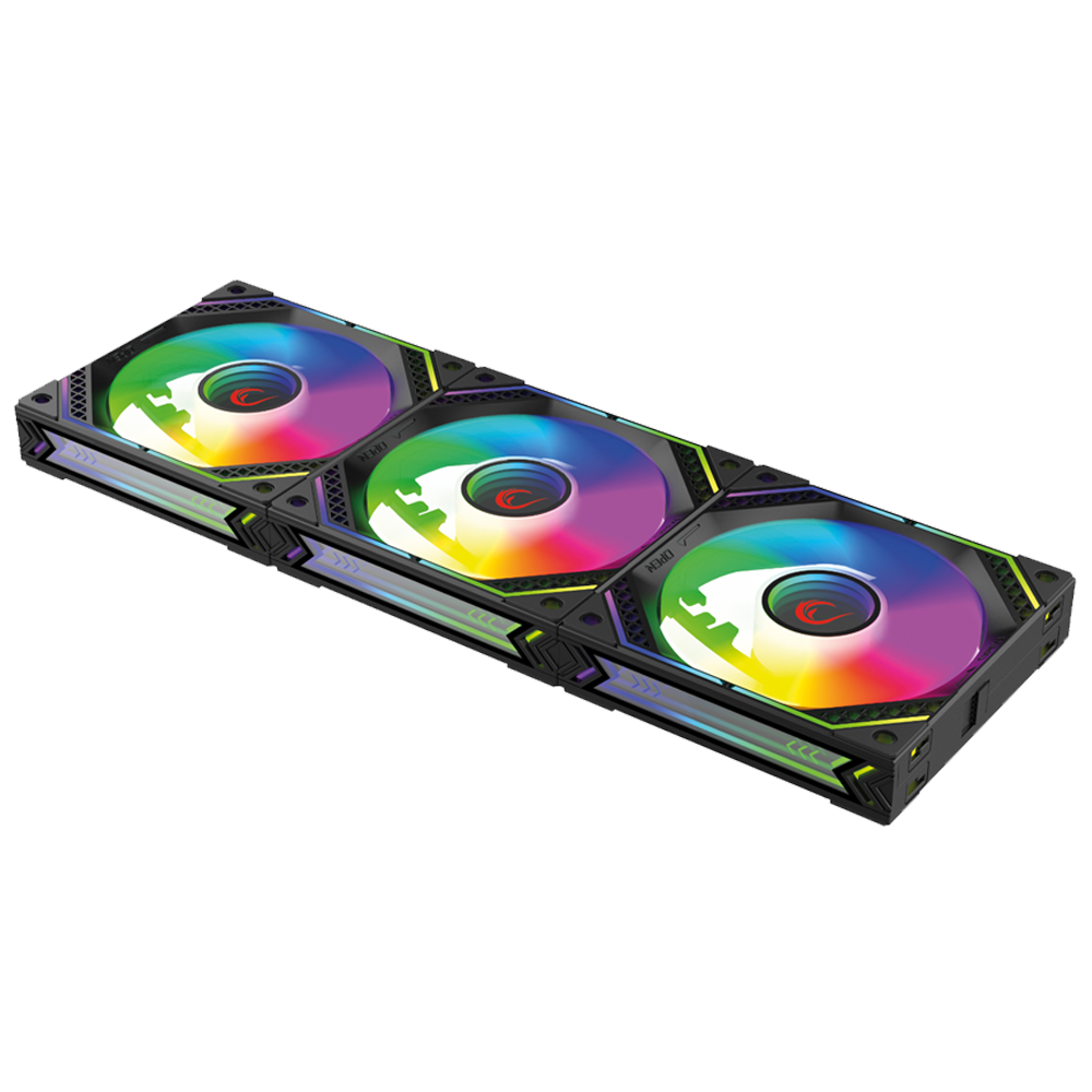 Rampage CYCLOPS F30 3*12cm ARGB Tümleşik Siyah Kasa Fanı