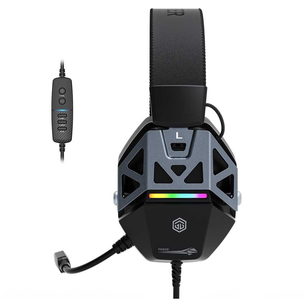 GameBooster GB-H15B Forge RGB Virtual Enc 7.1 Surround Siyah Kablolu Gaming Kulaklık