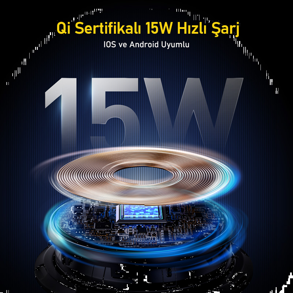 AOHI Superauto Araç İçi Şarjı, 15W Siyah Hızlı Şarj Aleti
