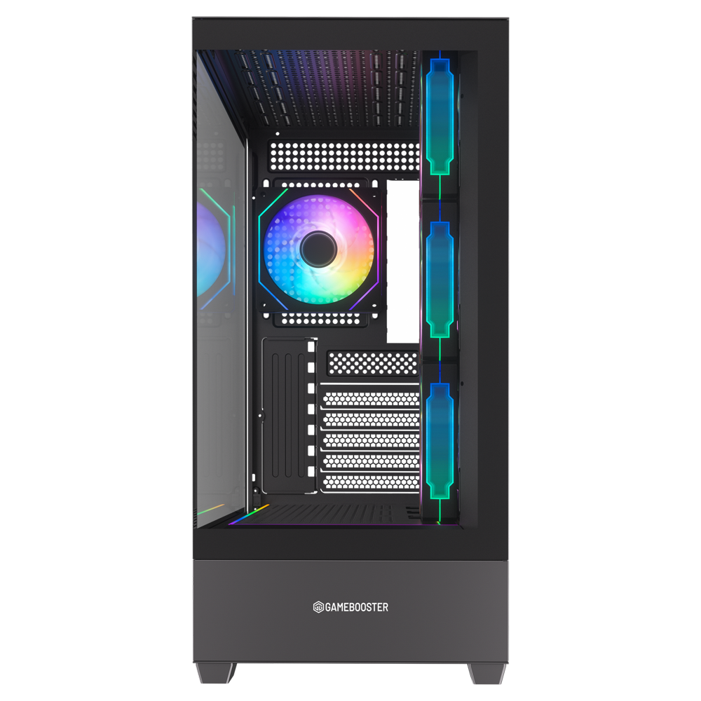 GameBooster NYVRA PRIME 750W 80+ Bronze ATX3.1 Gen5.1 SeaView ARGB E-ATX Mid Tower Siyah Kasa