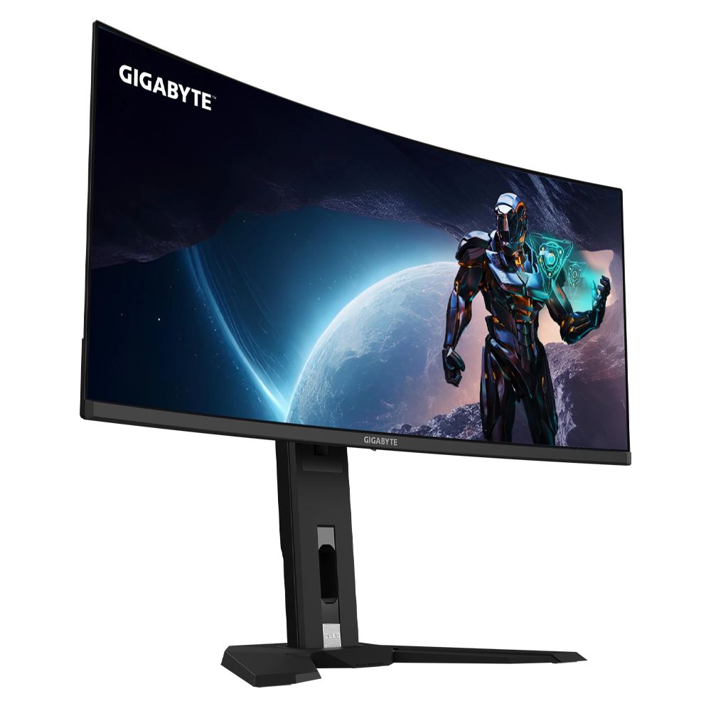GIGABYTE AORUS MO34WQC2 34" 240Hz 0.03ms HDMI DP USB3.2 Type-C KVM HDR400 WQHD QD-OLED Curved 1800R Gaming Monitör