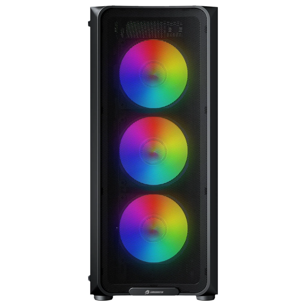 GameBooster ROUND A650B 600W USB 3.0 Mesh Rainbow Fanlı Siyah ATX Bilgisayar Kasası