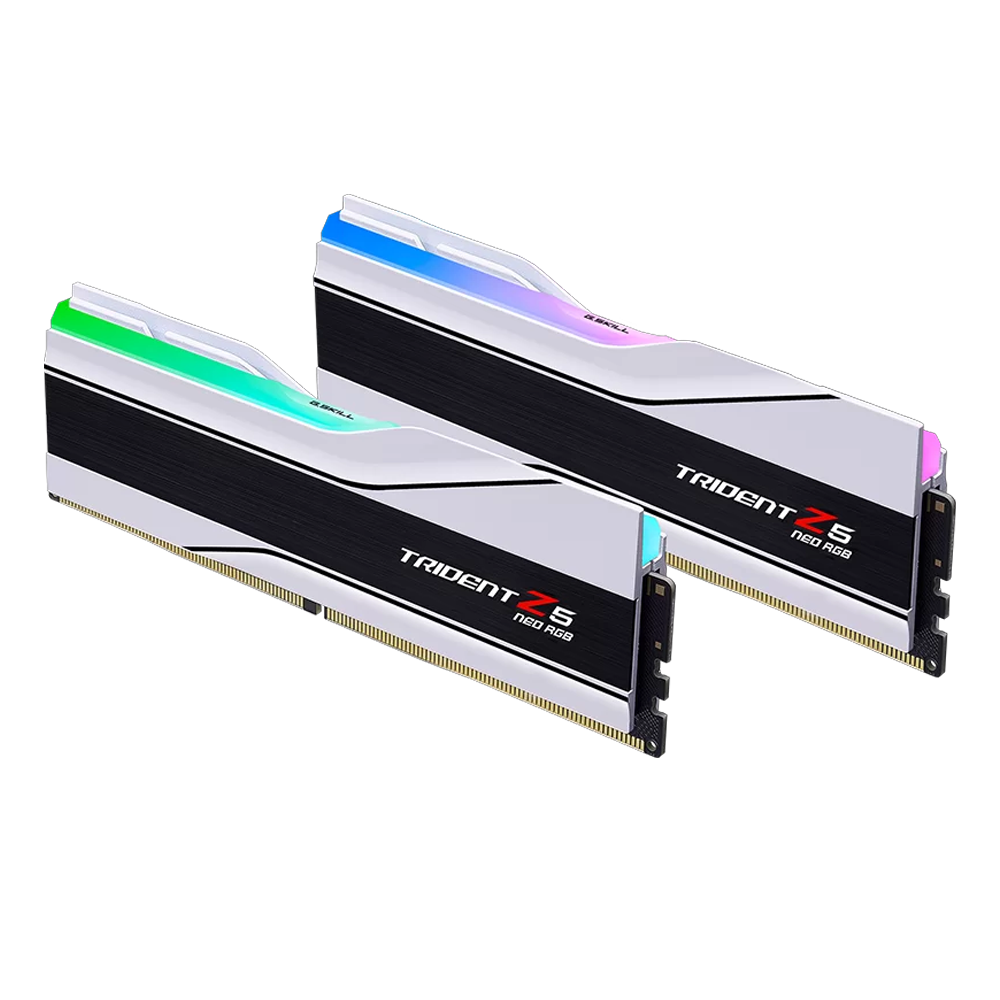 GSKILL 32GB (2x16GB) Trident Z5 Neo RGB DDR5 6000Mhz CL28 AMD EXPO Dual Kit Ram görsel 1