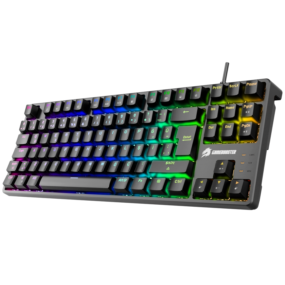 GameBooster G23B Enigma TKL Rainbow Aydınlatmalı Red Switch Siyah Mekanik Gaming Klavye