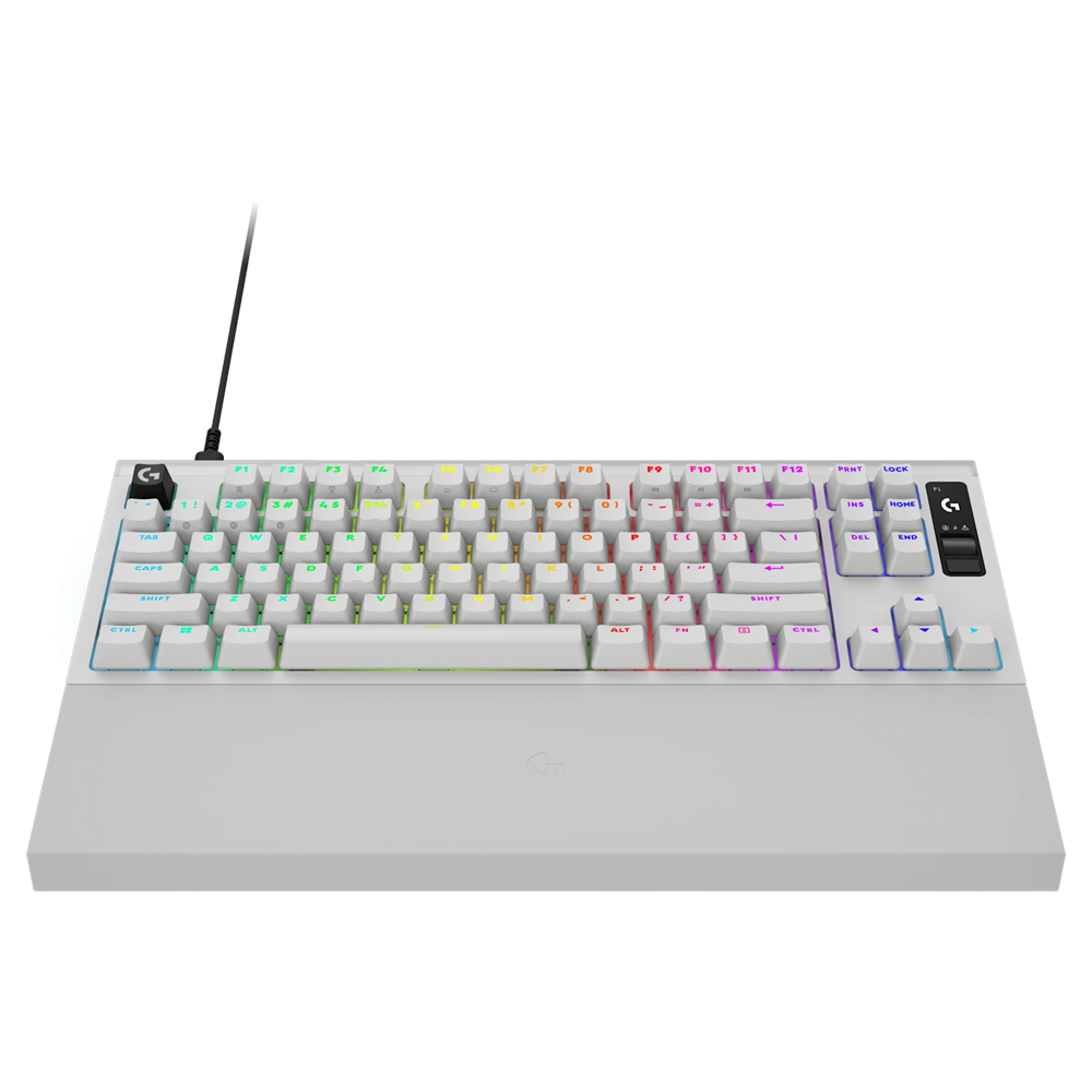  Logitech PRO X2 RAPID TKL Hall Effect OLED Ekranlı Manyetik Beyaz Kablolu Gaming Klavye