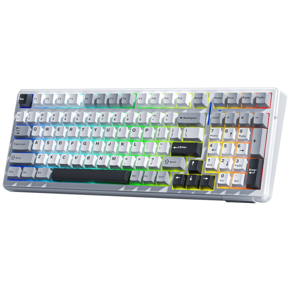 Aula F99 Linear GrayWood V3 Switch Hot Swap RGB Gri Kablosuz Gaming Klavye