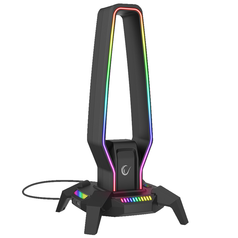 Rampage RM-H27 IGRIS Type-C RGB Siyah Kulaklık Standı