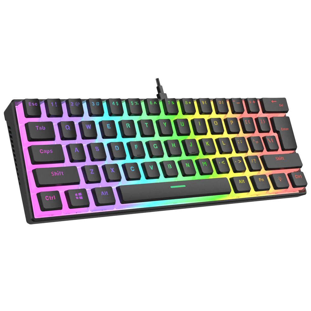 Rampage RADIANT K11 Red Switch RGB Siyah İngilizce Kablolu Gaming Klavye