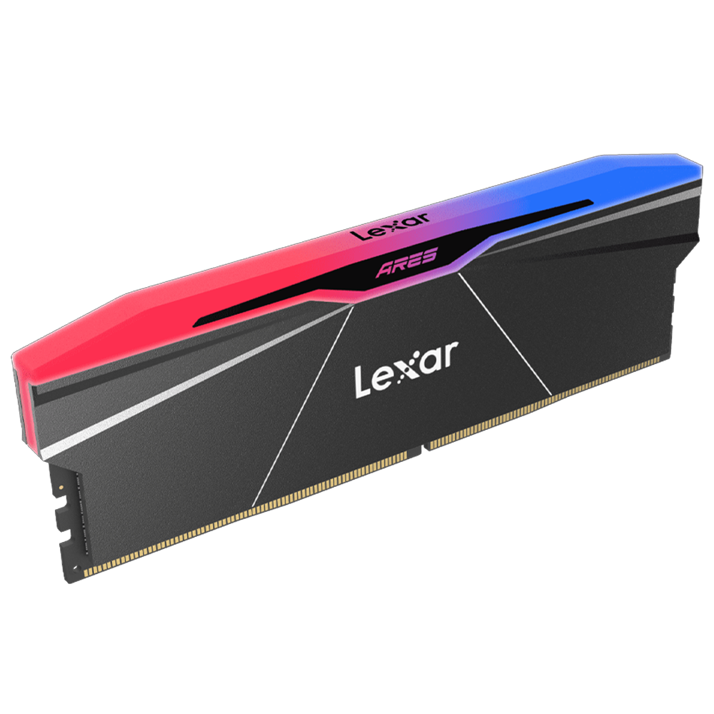 Lexar 64GB (2x32GB) ARES RGB 6400MHz CL32 XMP/EXPO DDR5 Siyah Dual Kit Ram