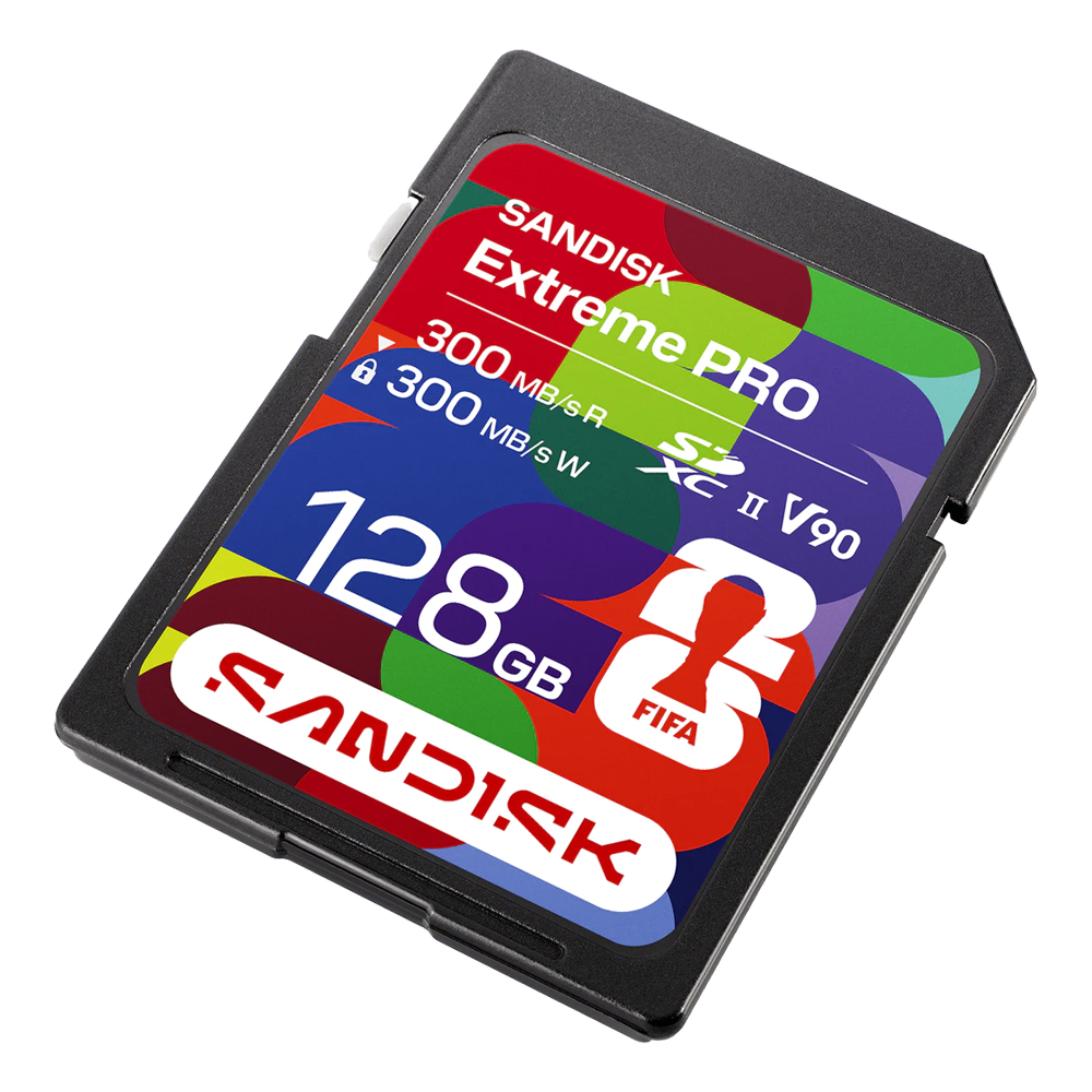 SanDisk 128 GB SDXC UHS-II FIFA World Cup 2026 Sürüm Hafıza Kartı